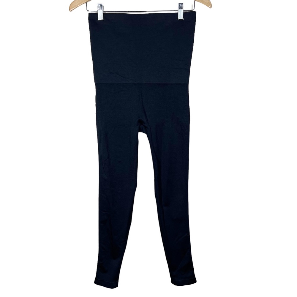 Belly Bandit Mother Tucker Black Seamless Compression Postpartum Leggings Medium
